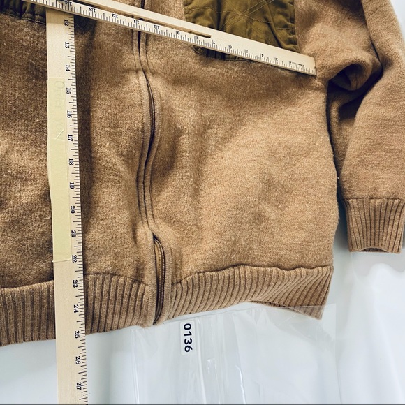 Orvis Men’s tweed Wool Zip Bomber Jacket - Picture 5 of 14